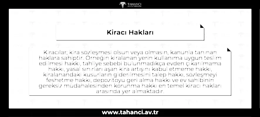 Kiracı Hakları - haddievite.info