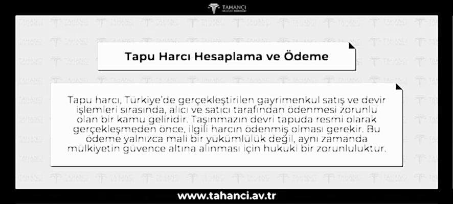 Tapu Harcı Hesaplama ve Ödeme - haddievite.info